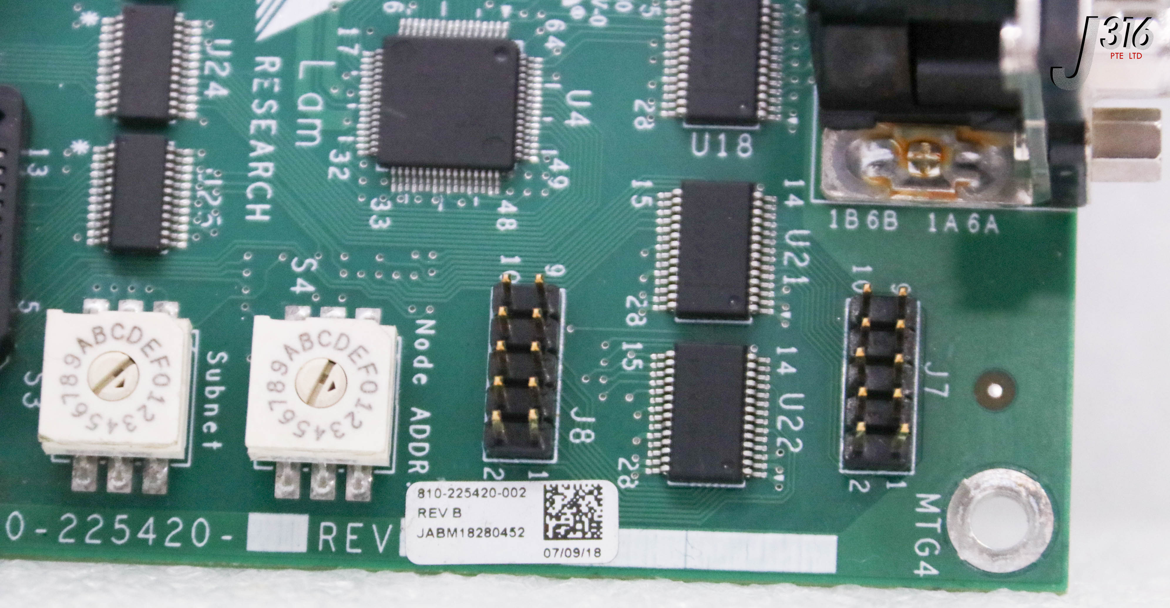 37056 LAM RESEARCH PCBA, LONWORKS, 6 PORT RS232, NODE 810-225420